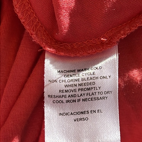 Sleeveless Knit Top Spring+Mercer,Size L ,Coral Orange,Triple Knot Design,EUC - Picture 8 of 10